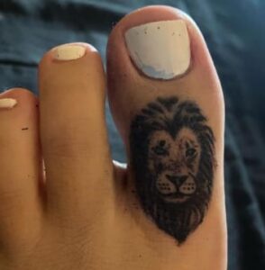 Lion Toe Tattoo
