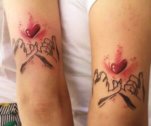 Pinky Promise Heart Tattoo