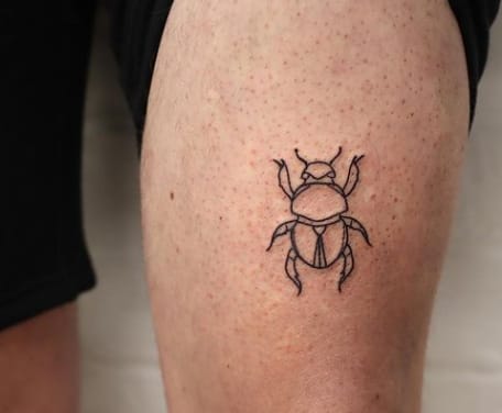 Beetle small tattoo