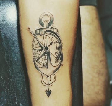 Boat Compass Tattoo