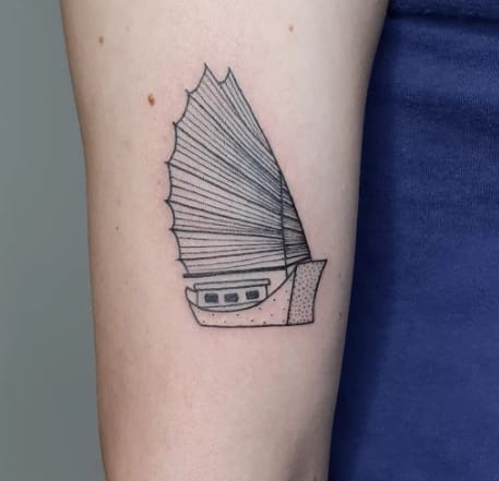 Boat Hand Tattoo