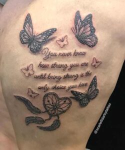 Butterfly Dreamcatcher Tattoo