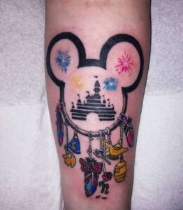Castle Mickey Mouse Disney Dreamcatcher Tattoo