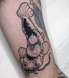 Catfish Hand Tattoos