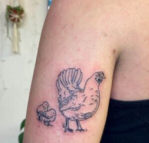 Chicken Hand Tattoos 2