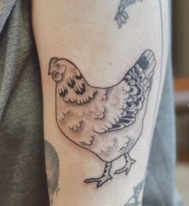 Chicken Hand Tattoos 3