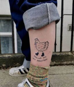 Chicken Leg Tattoo