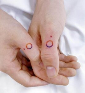 Circle Finger Tattoos 2