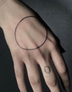 Circle Finger Tattoos 3
