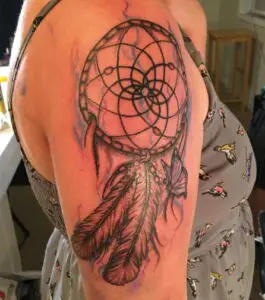 Color Dreamcatcher Tattoo