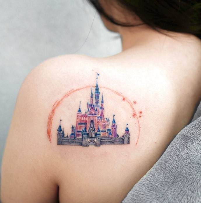 Disney Castle Tattoo 1