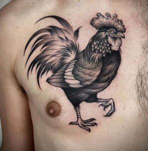 Flying Chicken Tattoo