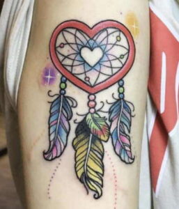 Heart Dreamcatcher Tattoo