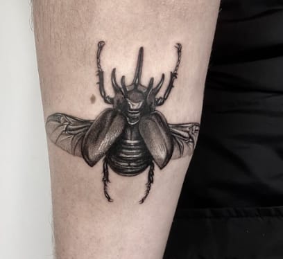 Hercules Beetle Tattoo