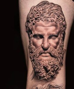 Hercules Face Tattoo