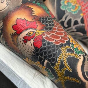 Japanese Chicken Tattoo
