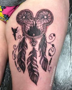 Mickey Mouse Disney Dreamcatcher Tattoo