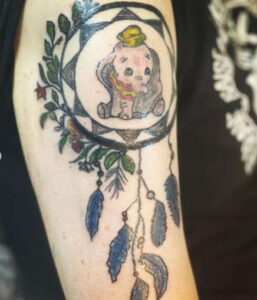 Piggy Disney Dream Catcher Tattoo