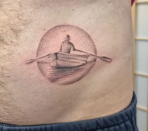 Row Boat Tattoo
