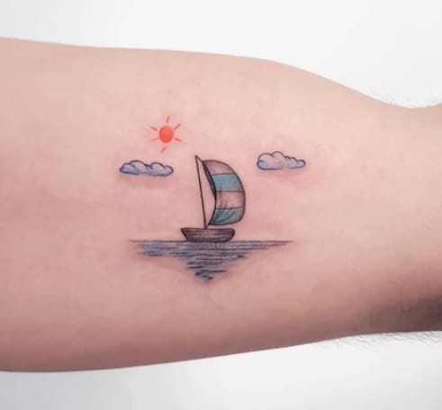 Sail Boat Tattoo