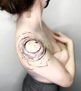 Shoulder Circle Tattoo