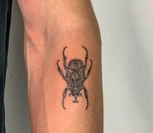 Simple Beetle Tattoo