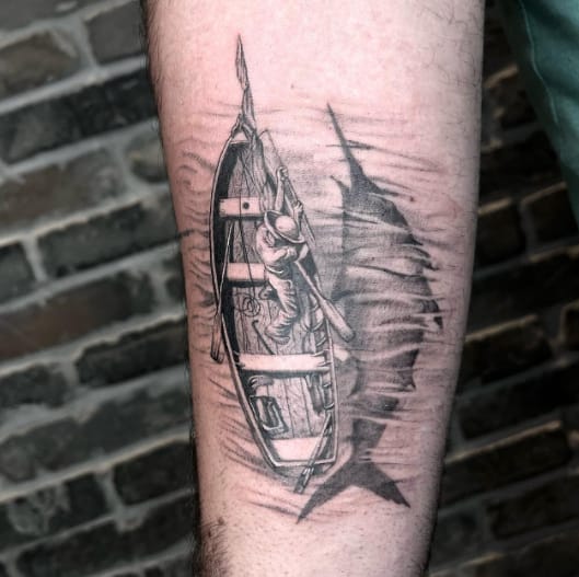 Sinking Boat Tattoo