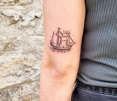 Small Boat Tattoo