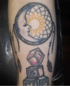 Sun and Moon Dreamcatcher Tattoo