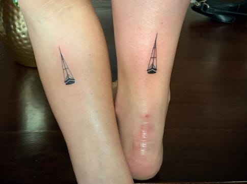 Tiny Boat Tattoo
