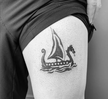 Viking Boat Tattoo