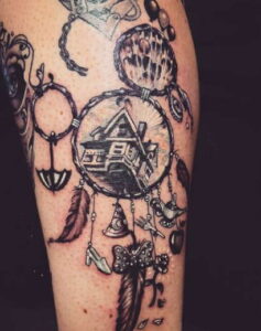 Witch House Disney Dreamcatcher Tattoo