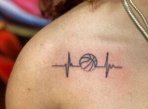 Basket Ball Lifeline Tattoo