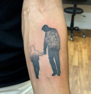 Dad & Son Fingerprint Tattoo