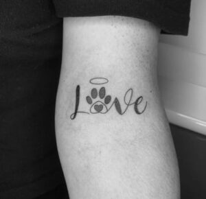 Dog fingerprint tattoo