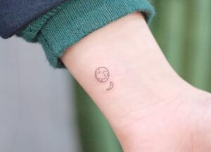 Earth And Moon Tattoo