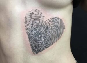 Fingerprint Rib Tattoo