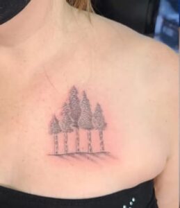 Fingerprint tree tattoo