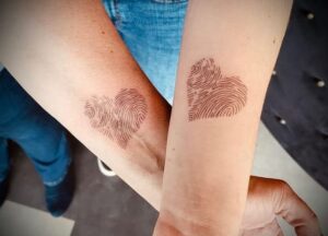 Friendship Fingerprint Tattoo