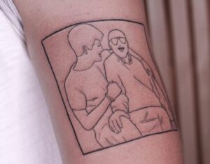 Grandpa Emotion Tattoo