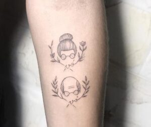 Grandpa & Grandma Symbolic Tattoo