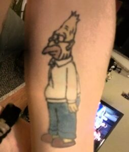 Grandpa Simpson Tattoo