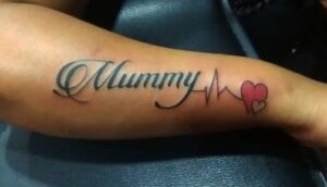 Mummy Lifeline Tattoo