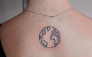 Simple Earth Tattoo