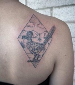 New Mexico roadrunner tattoo