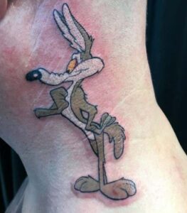 Roadrunner coyote tattoo