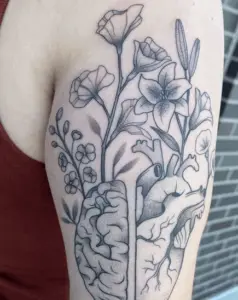 brain tree tattoo