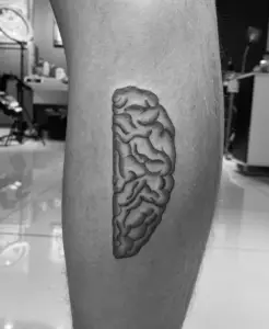right brain tattoo