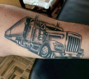 18 Wheeler Trucker Tattoo