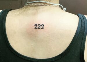 222 Back Girl Tattoo
